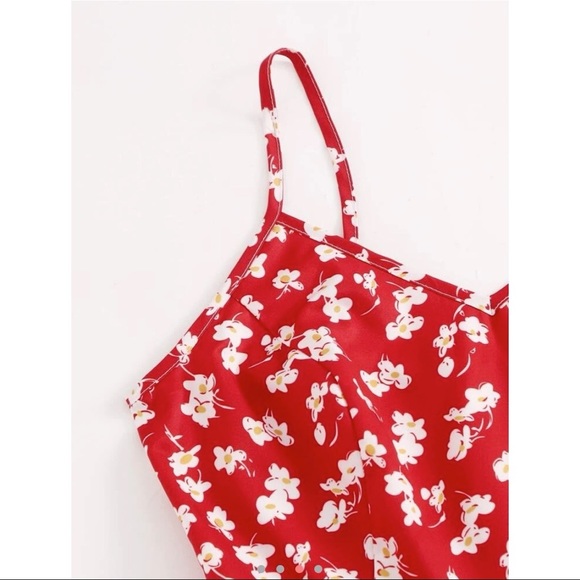 NEW Red Floral Ditsy Dress - Picture 4 of 4